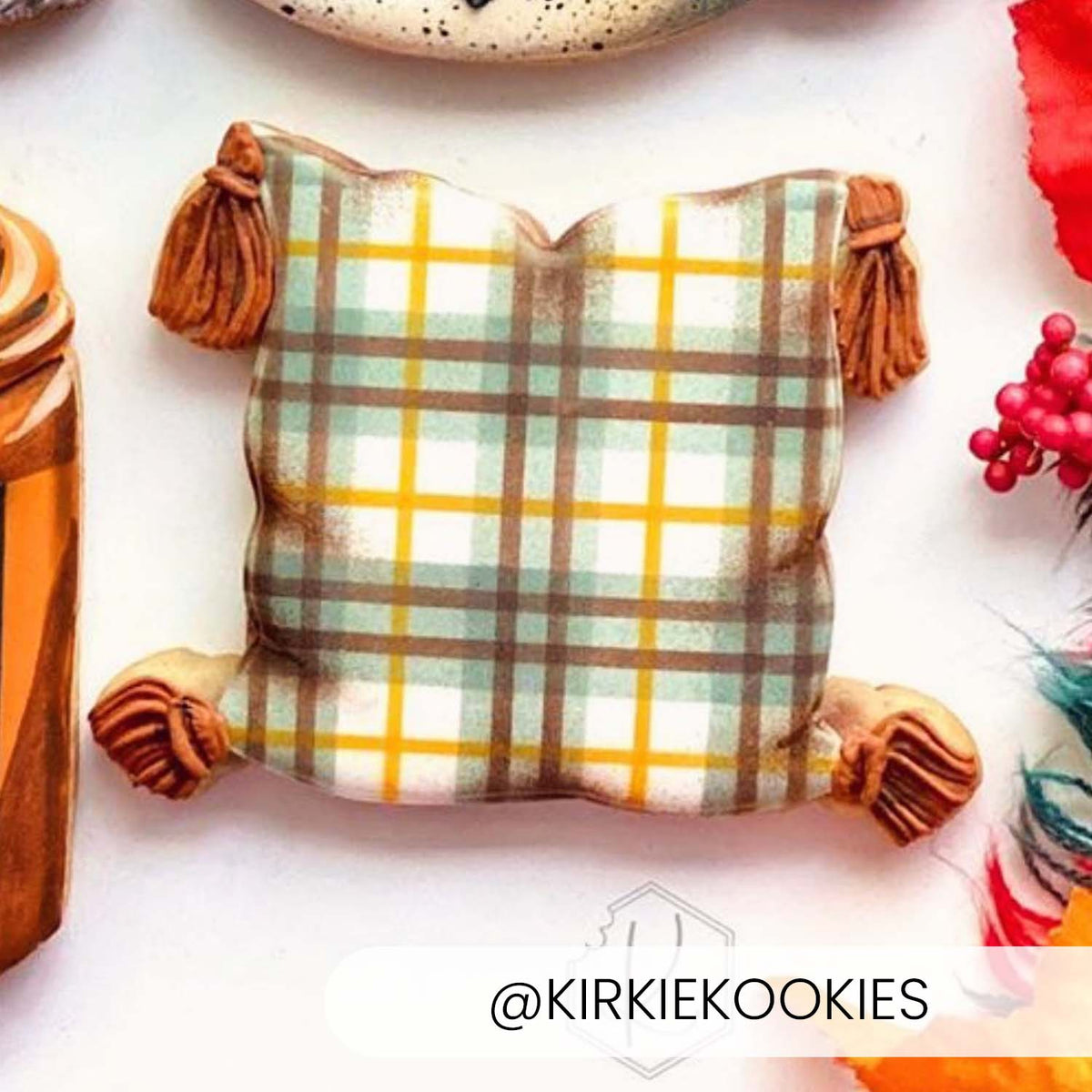 5.5 x 5.5 Stencil Plaid 3 Part Stencil