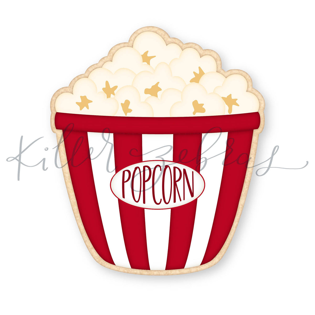 Cookie Cutters Popcorn Bucket Cutter/Stencil