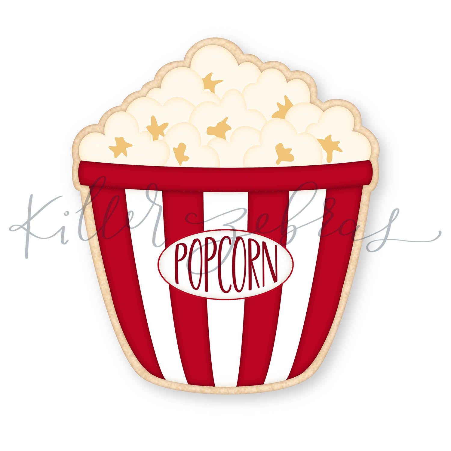 Popcorn Bucket Cutter/Stencil
