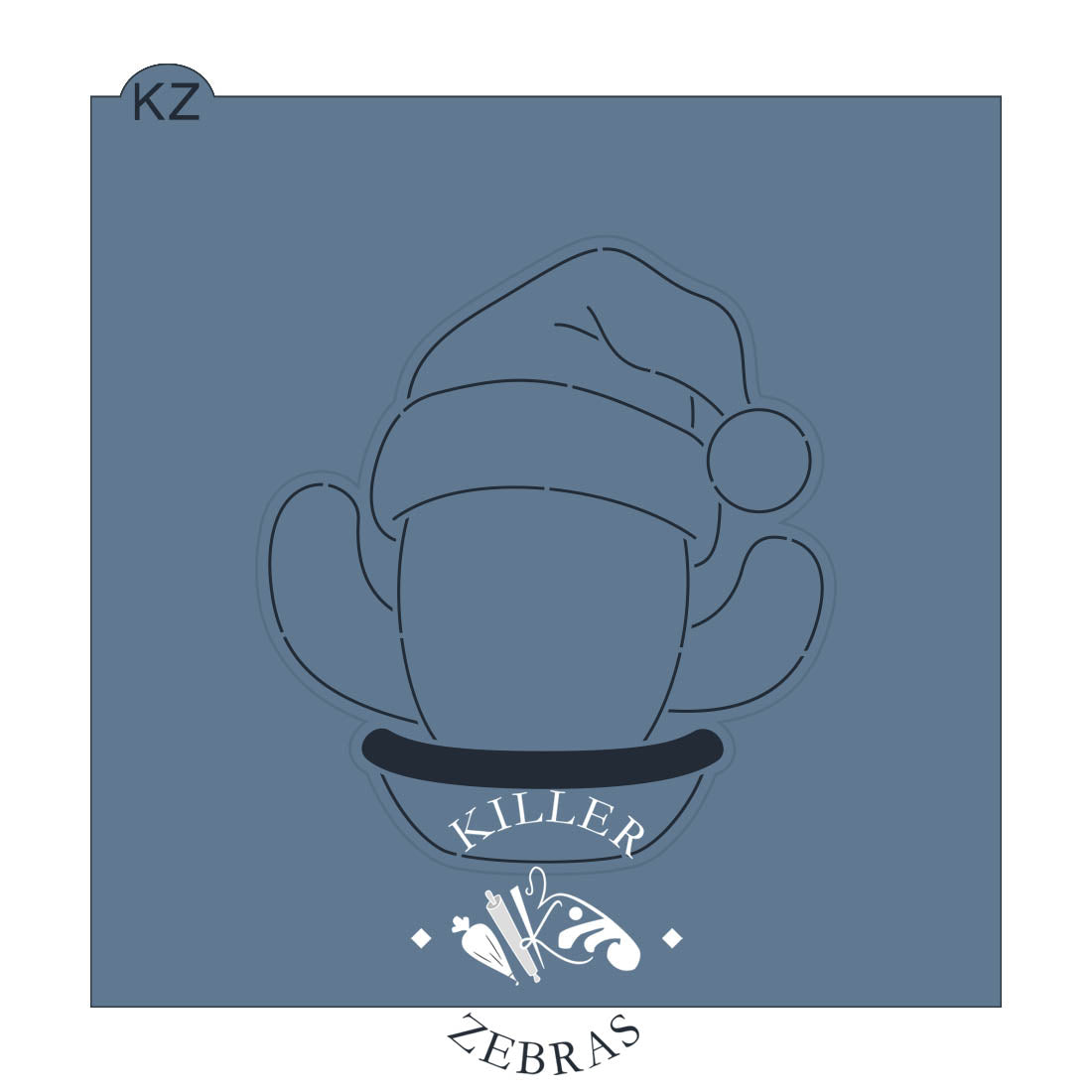 Cookie Cutters Santa Hat Cactus Cutter/Stencil