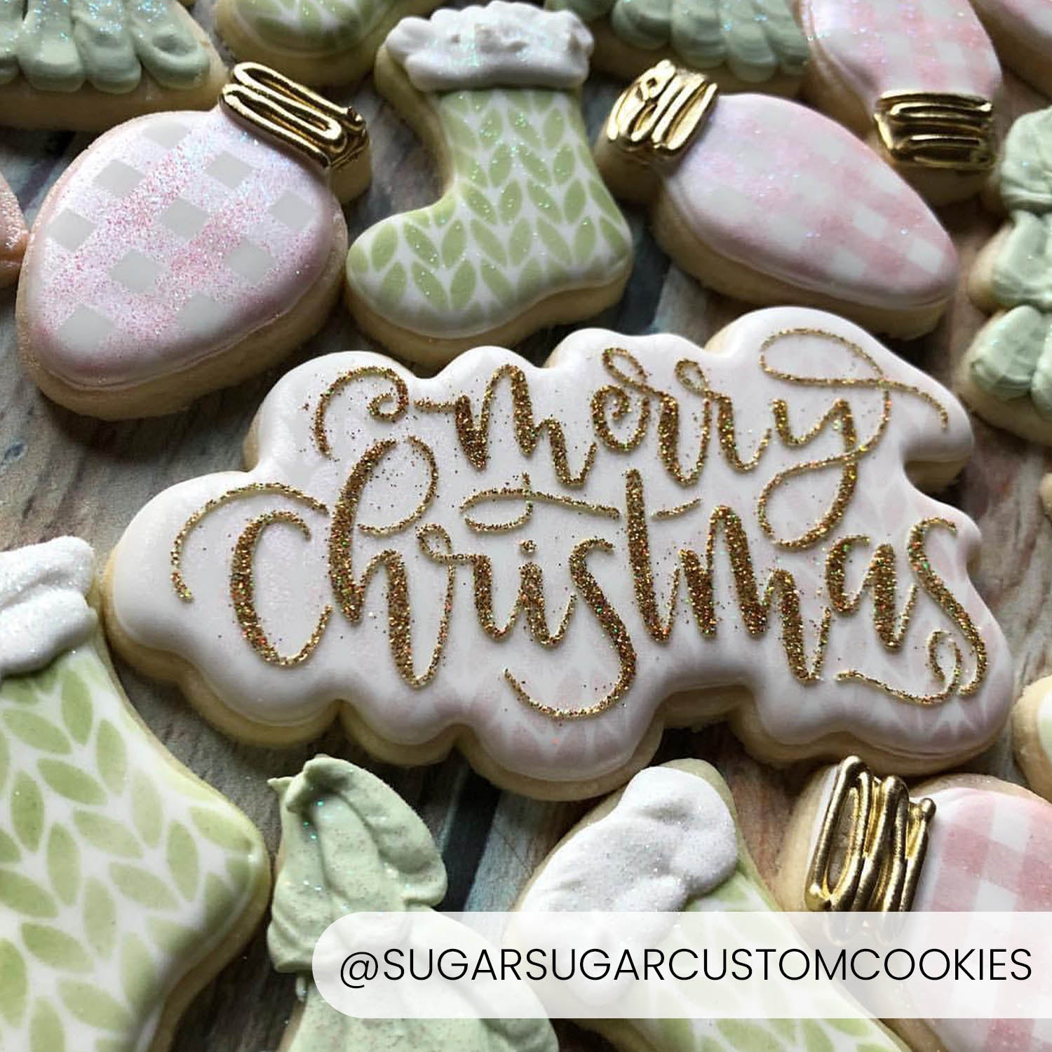Cookie Cutters Merry Christmas (Style 1) – Cookie Cutter & Stencil Set