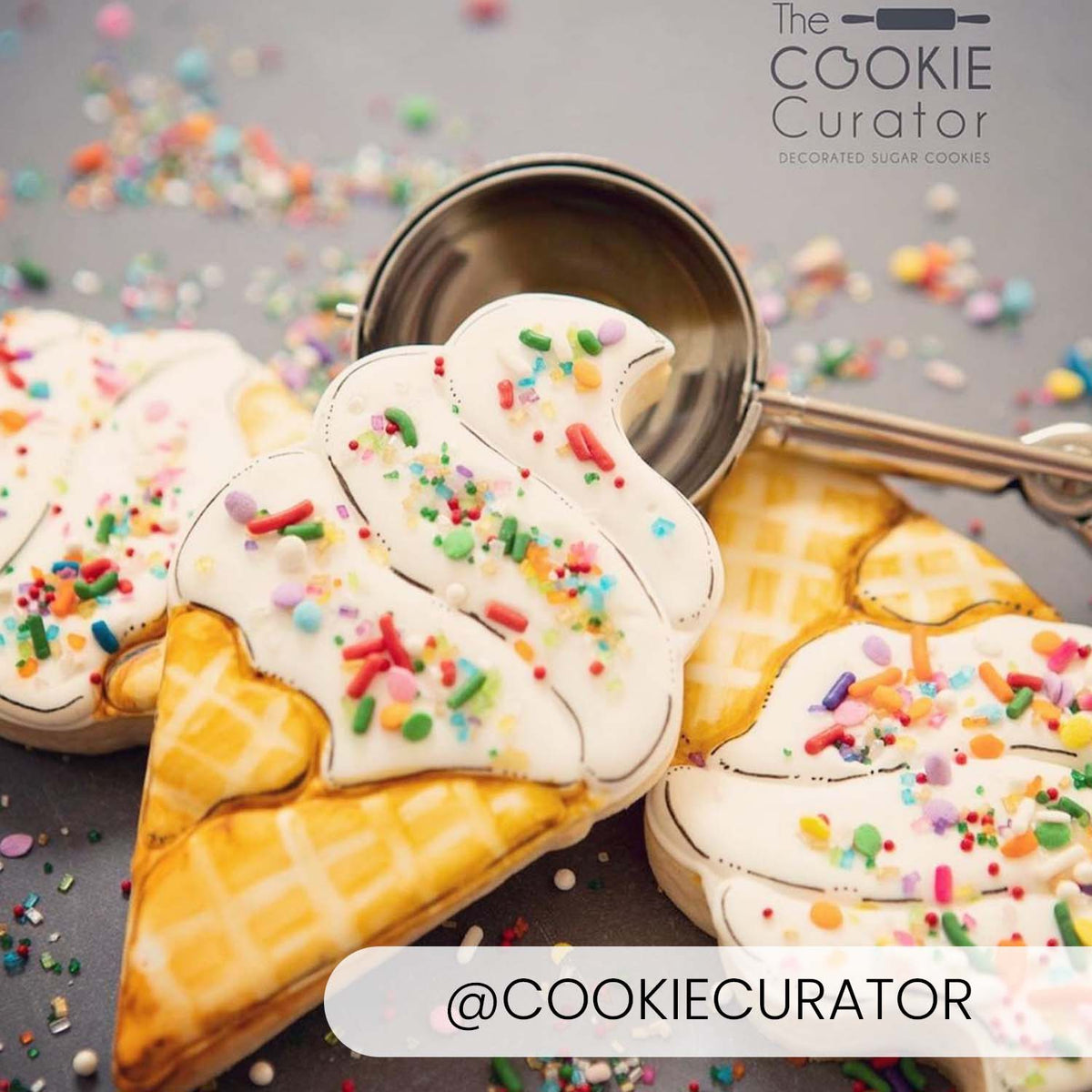 Cookie Cutters Swirled Ice Cream Cutter/Stencil