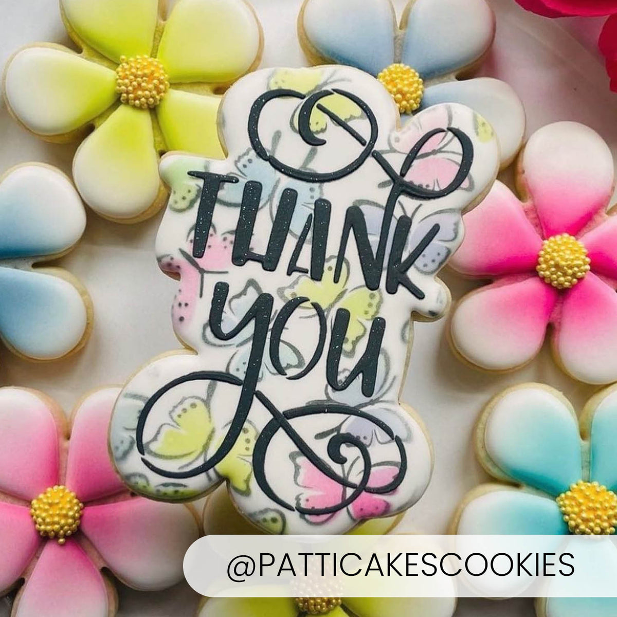 Cookie Cutters Thank You Hand Lettered (Style 1)