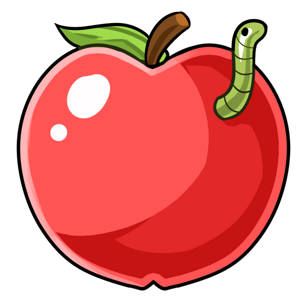 Apple with Worm Cookie Cutter & Stencil Set | Cookie Decorating