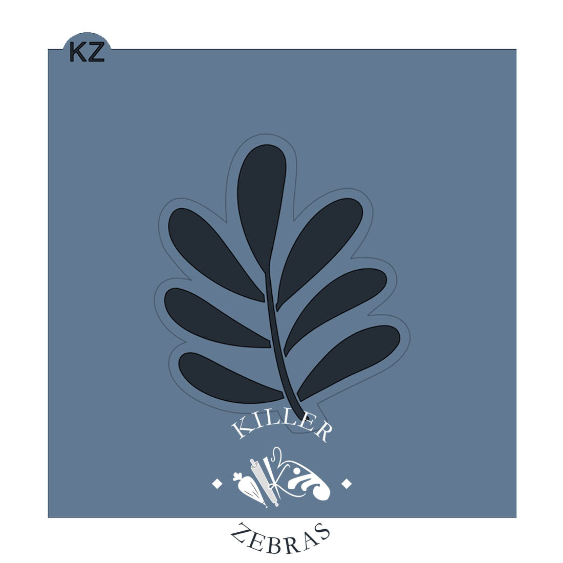 Cookie Cutters Botanical Leaf Style 1 Cutter/Stencil