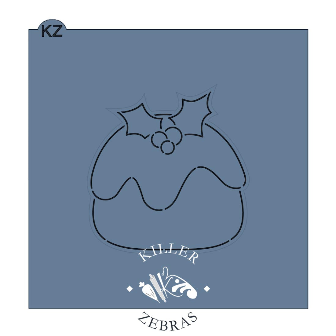 Cookie Cutters Christmas Pudding Cutter/Stencil