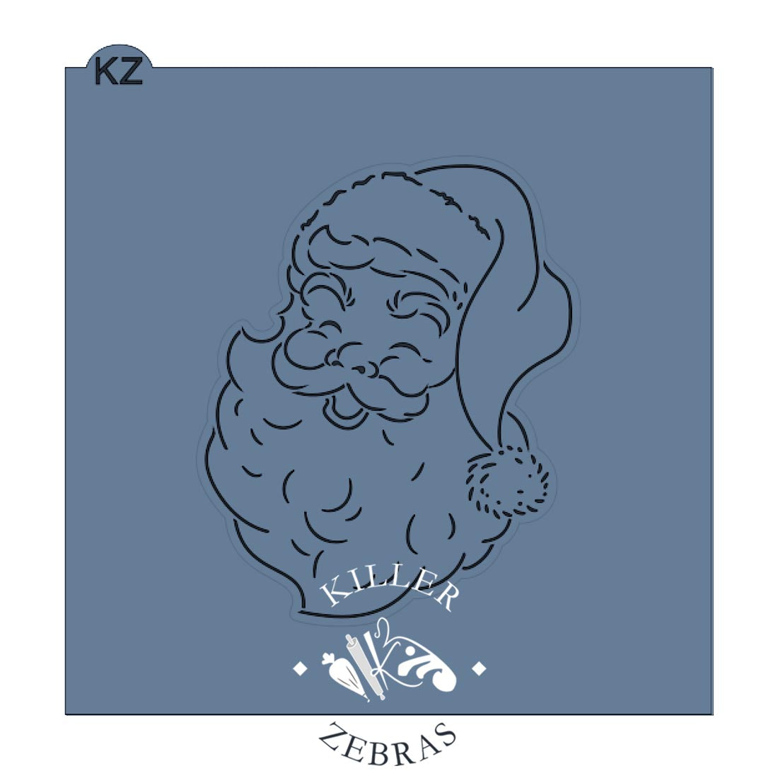 Cookie Cutters Vintage Santa Cutter/Stencil