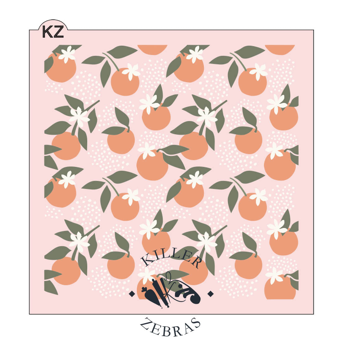 5.5 x 5.5 Stencil Clementine 3 Part Stencil