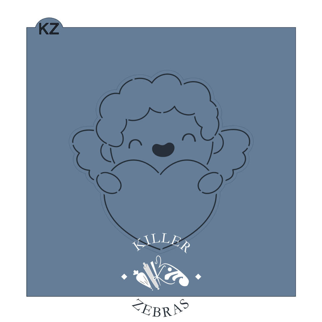 Cookie Cutters Cupid with Heart Cutter/Stencil