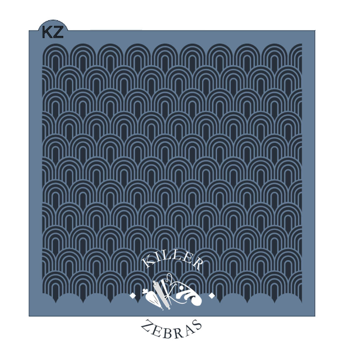 5.5 x 5.5 Stencil Deco Arches Stencil