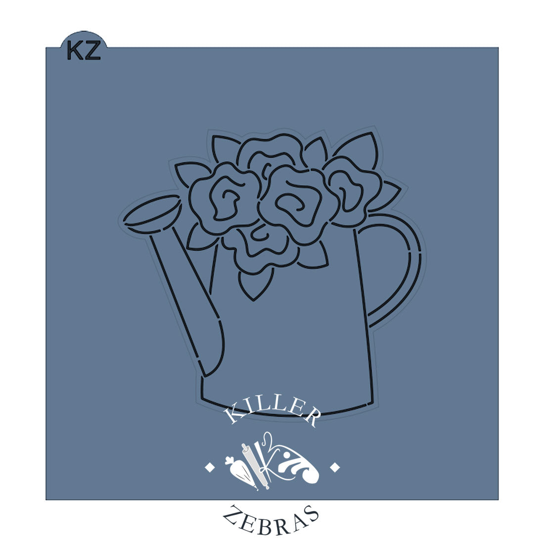 Cookie Cutters Floral Watering Can Cutter/Stencil