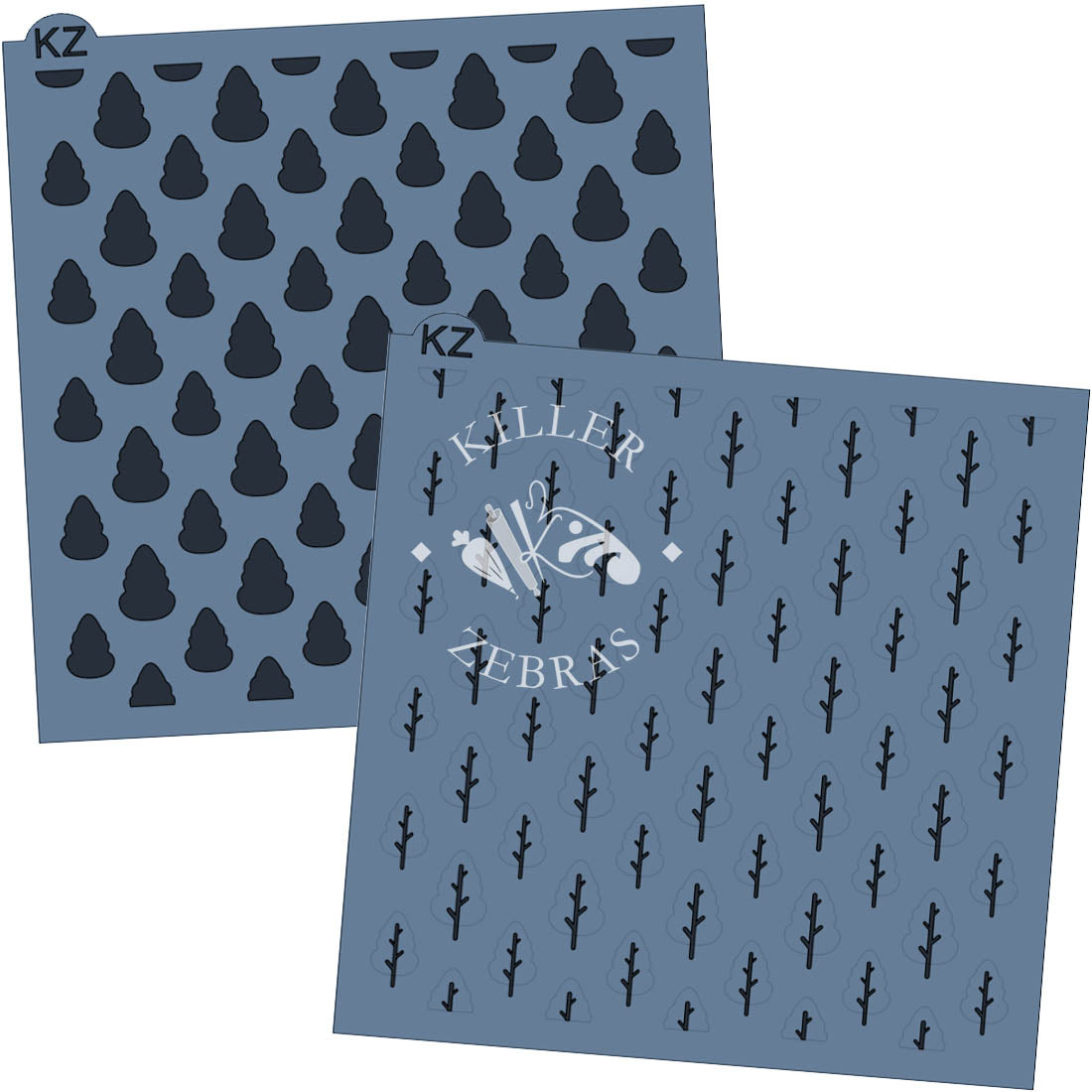 5.5 x 5.5 Stencil Forest 2 Part Stencil