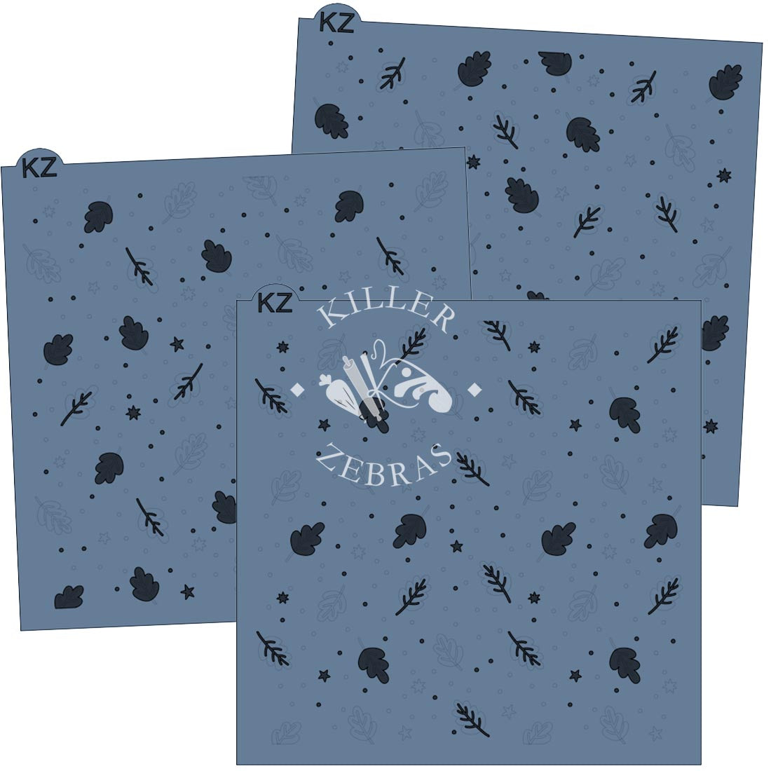 5.5 x 5.5 Stencil Forever Fall 3 Part Stencil