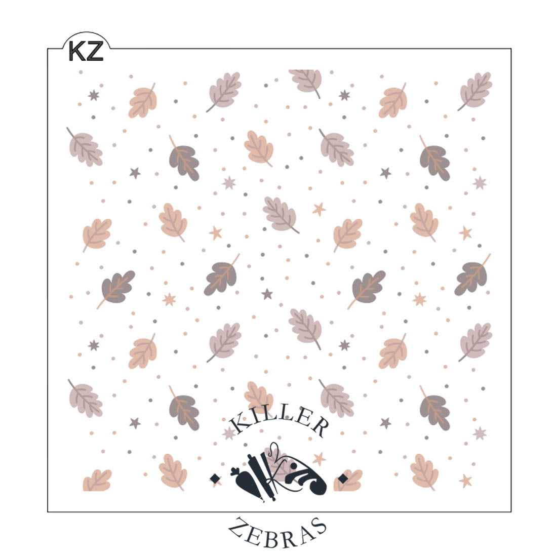 5.5 x 5.5 Stencil Forever Fall 3 Part Stencil