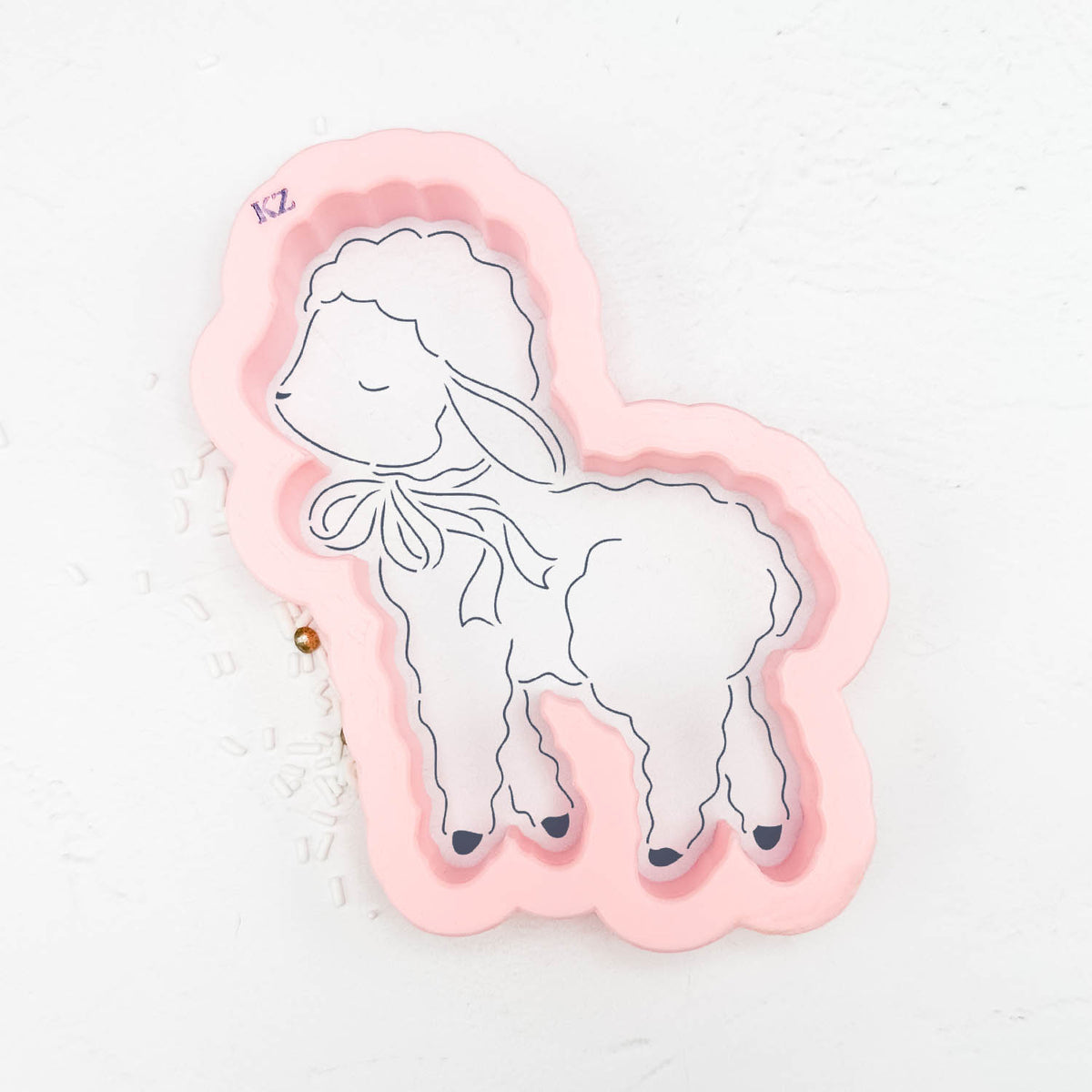 Cookie Cutters Fuzzy Lamb Style 2 Cutter/Stencil