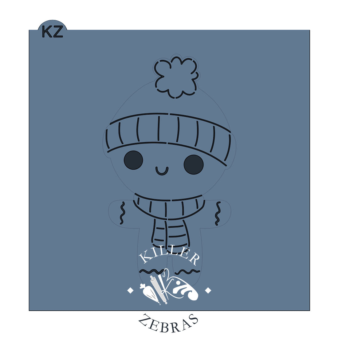 Cookie Cutters Gingerbread Boy Bundled Up Cutter/Stencil