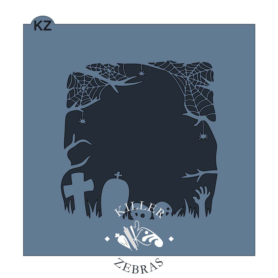 5.5 x 5.5 Stencil Graveyard Stencil