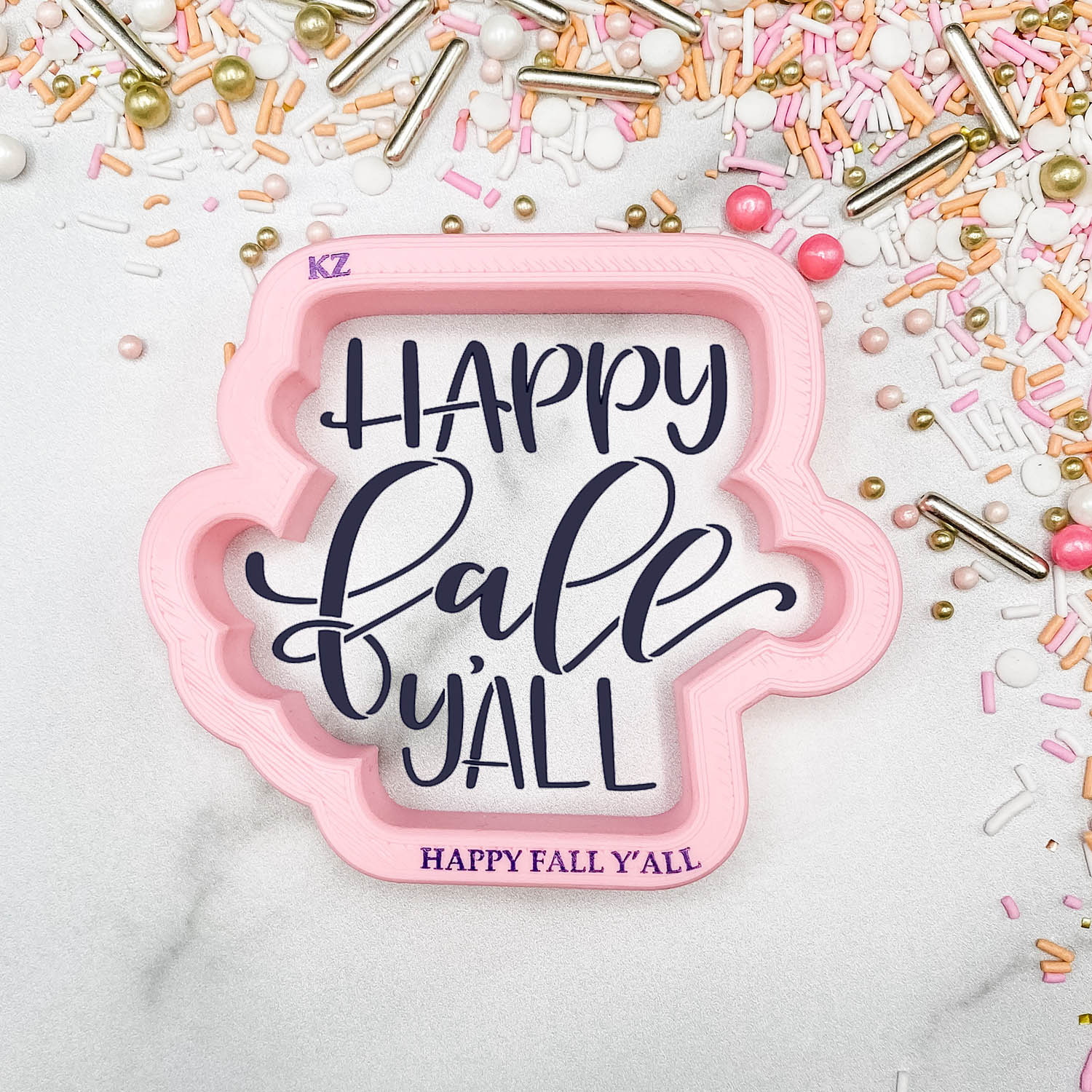 Happy Fall Y'all Hand Lettered