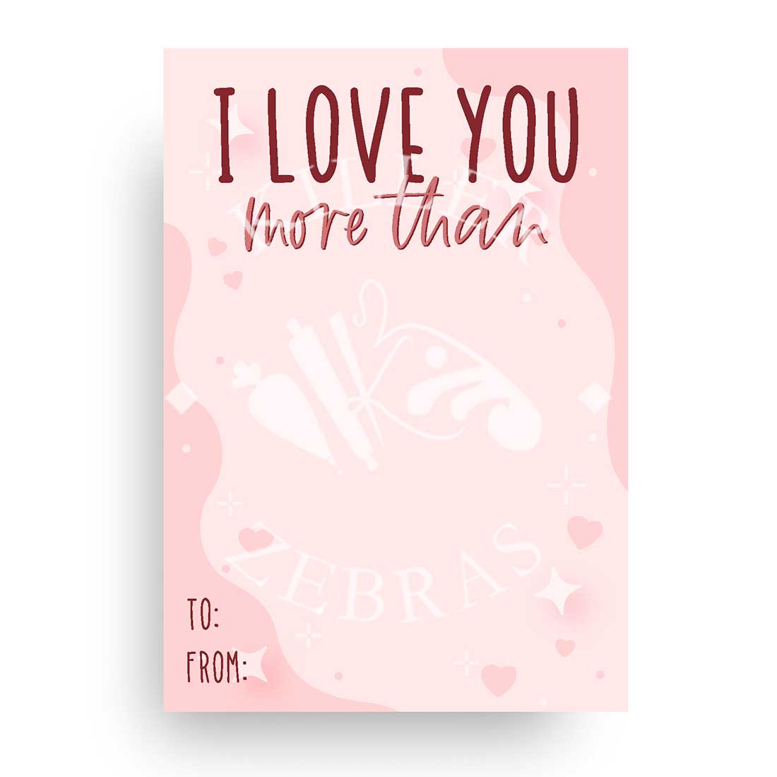 Digital Download I Love You More Than Printable Card - Digital Download
