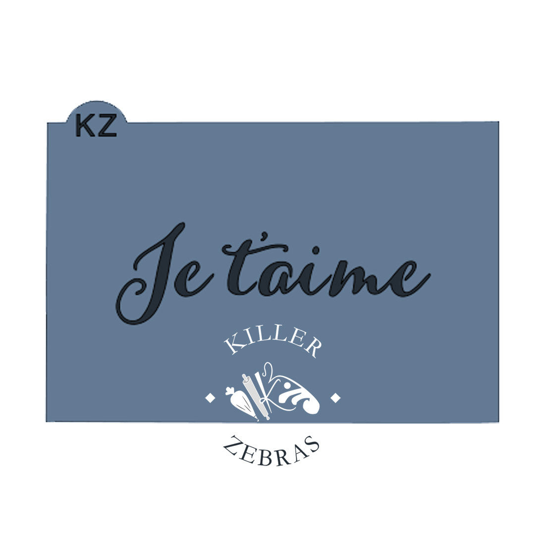 Typography Je t&#39;aime &quot;I love you&quot;