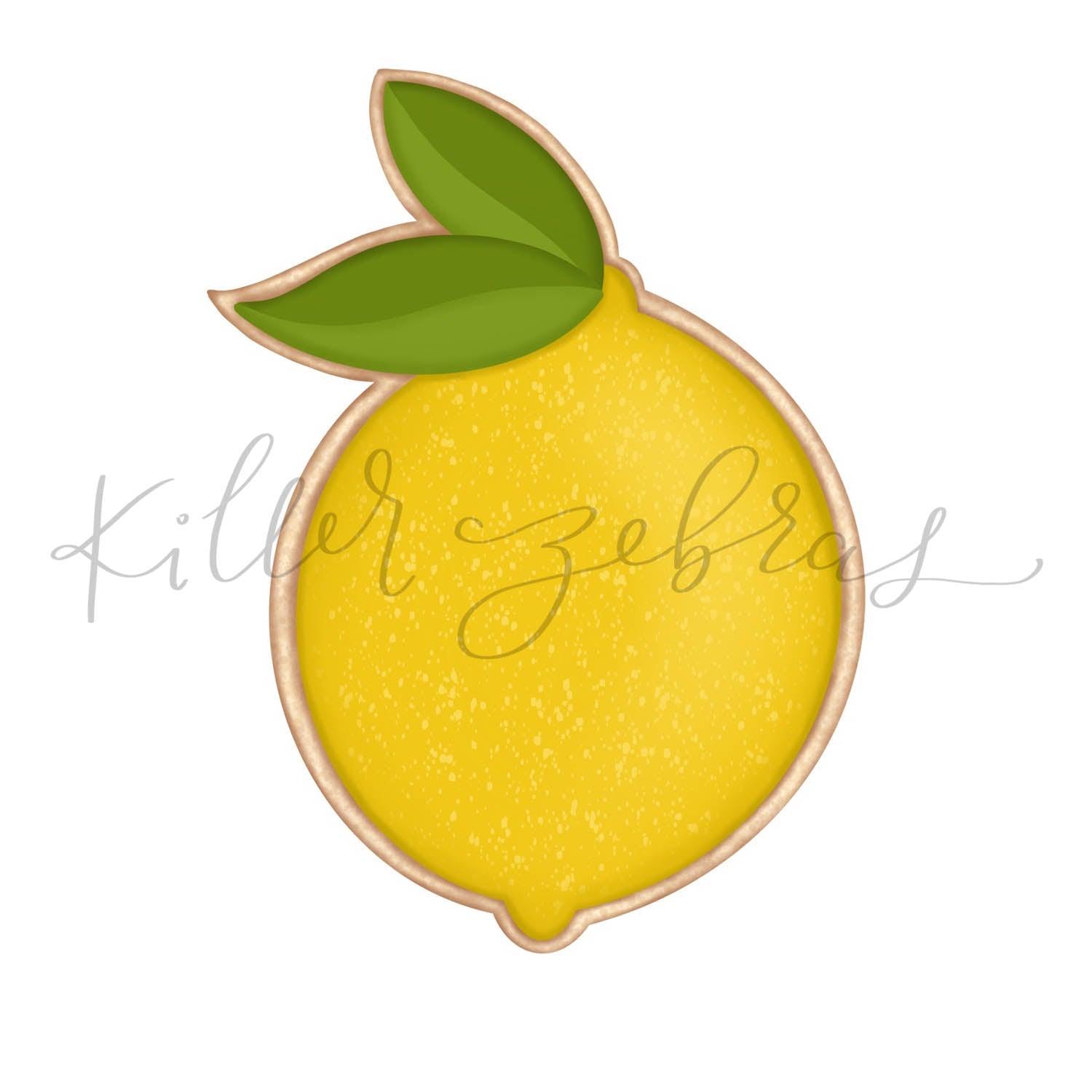 Lemon with Leaves Cutter
