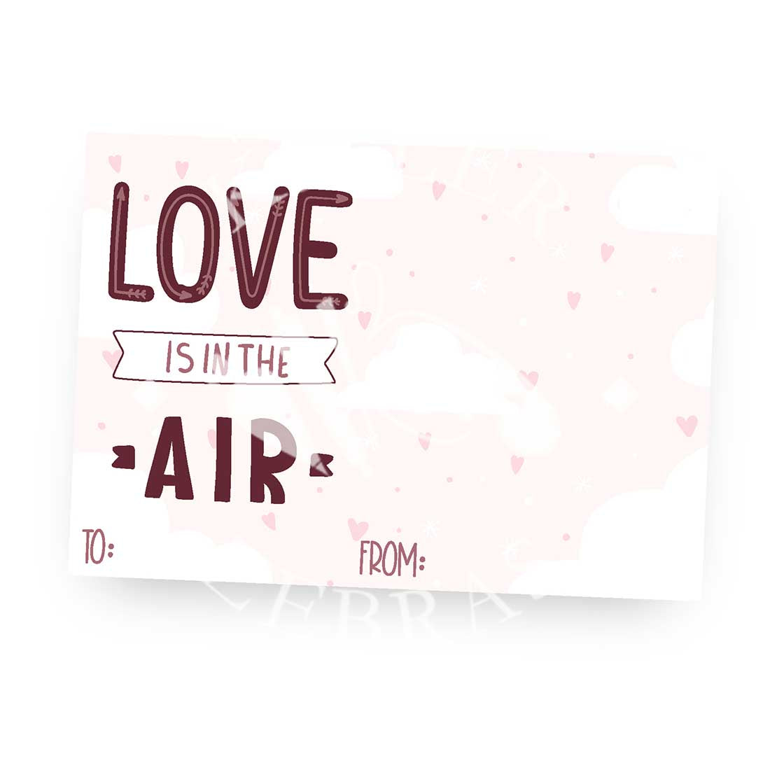 Love is in the Air Printable Card - Digital Download | Killer Zebras