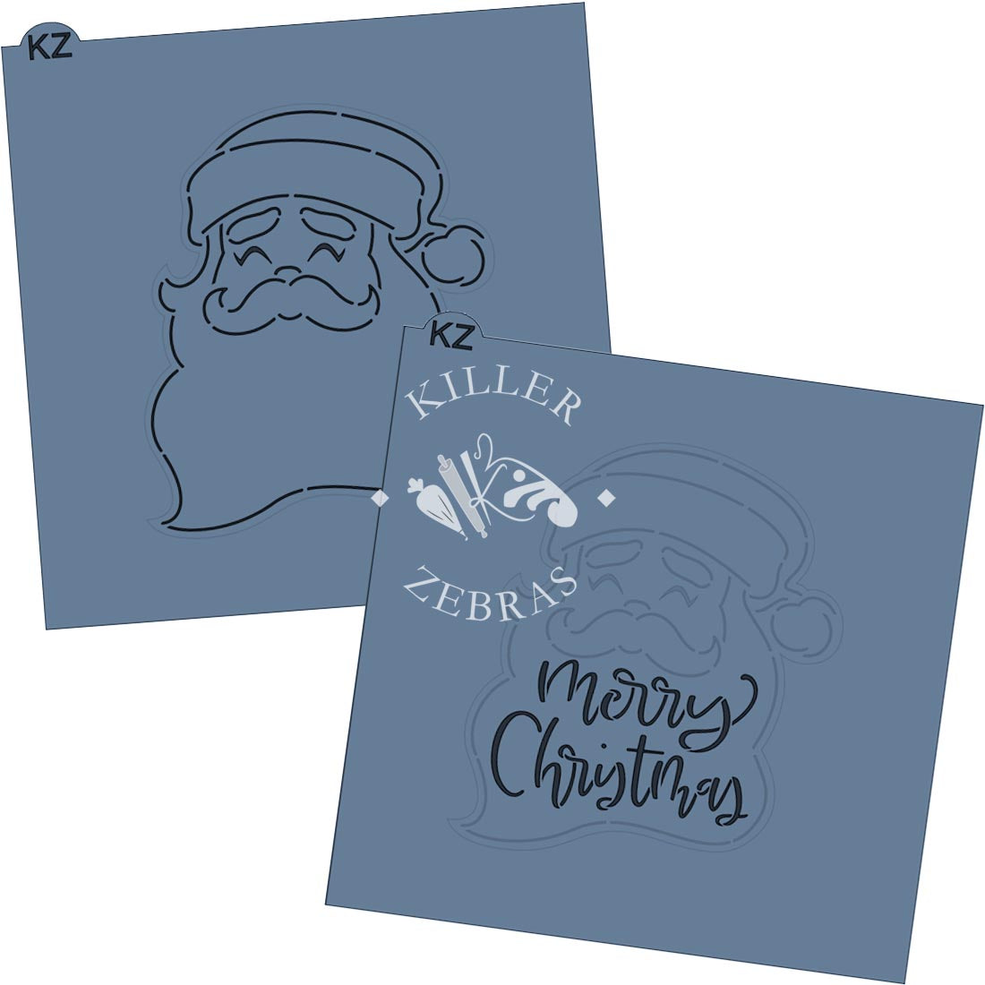 Cookie Cutters Merry Christmas Santa Hand Lettered