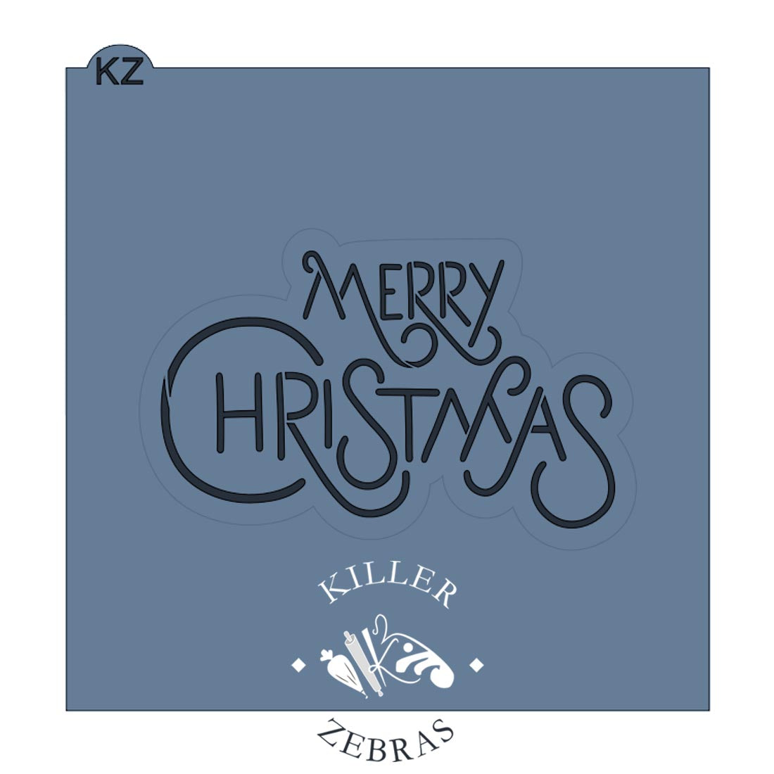 Cookie Cutters Merry Christmas (Style 2) Lettered