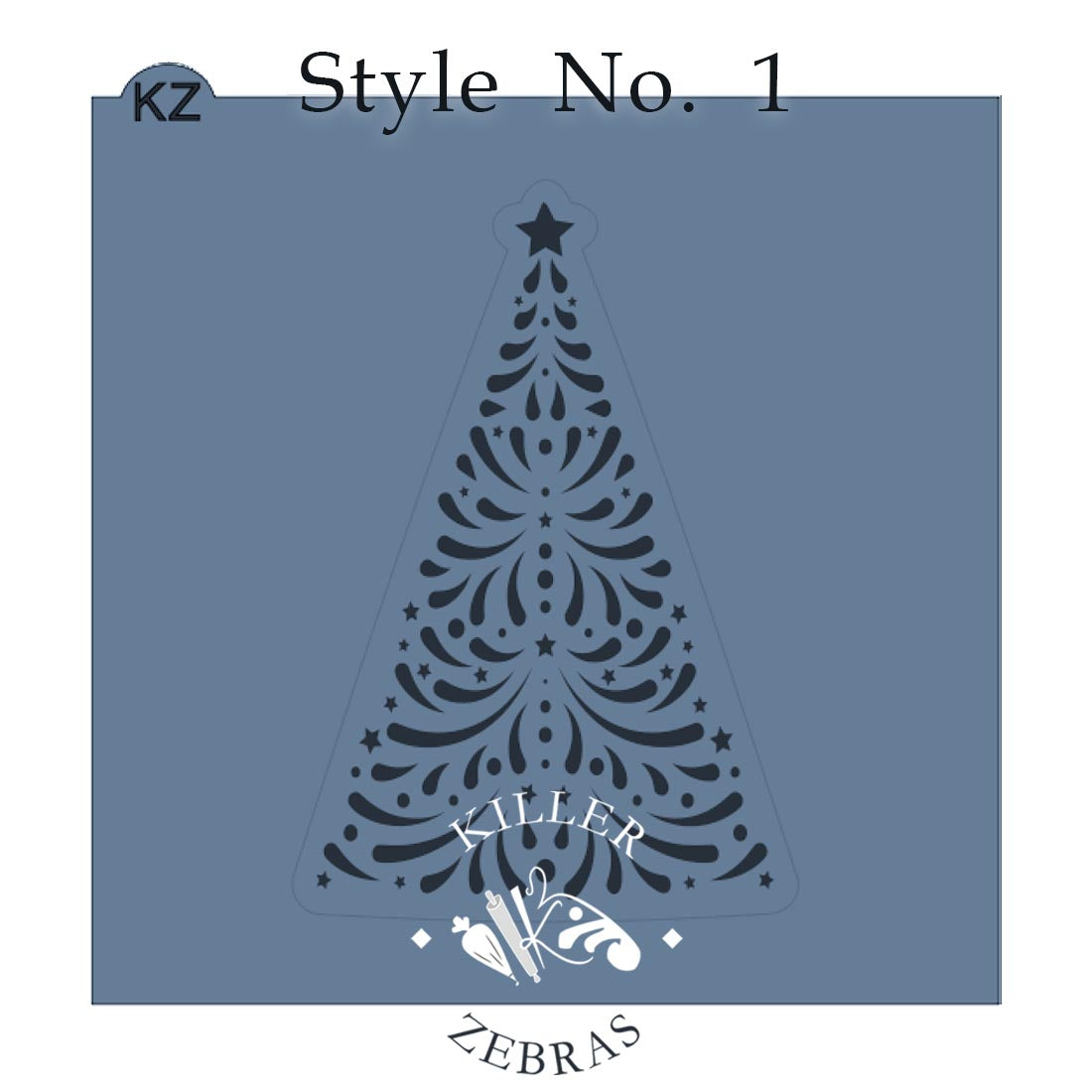 Ornate Christmas Tree Cutter/Stencil