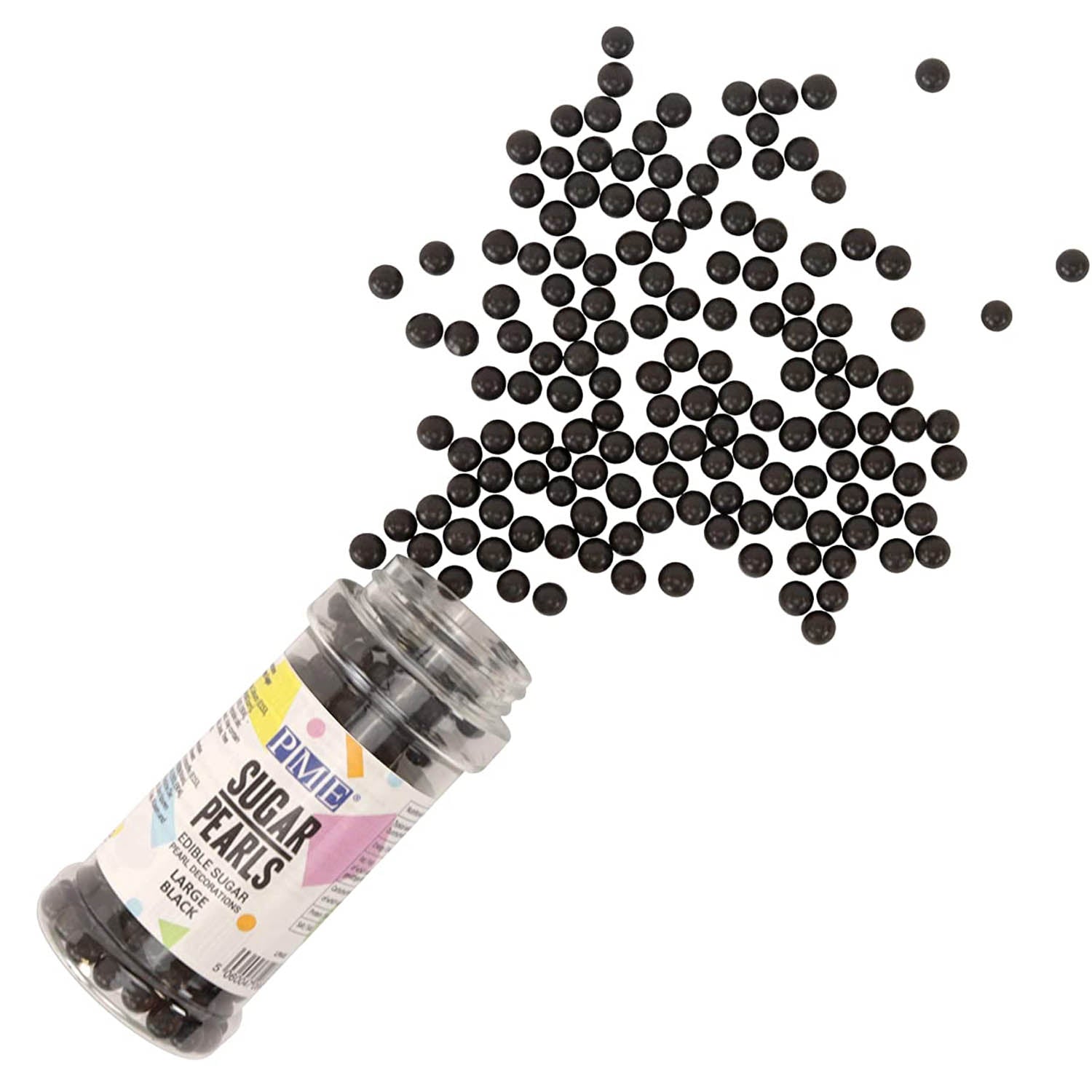 BLACK Large PME 7mm Sugar Pearls