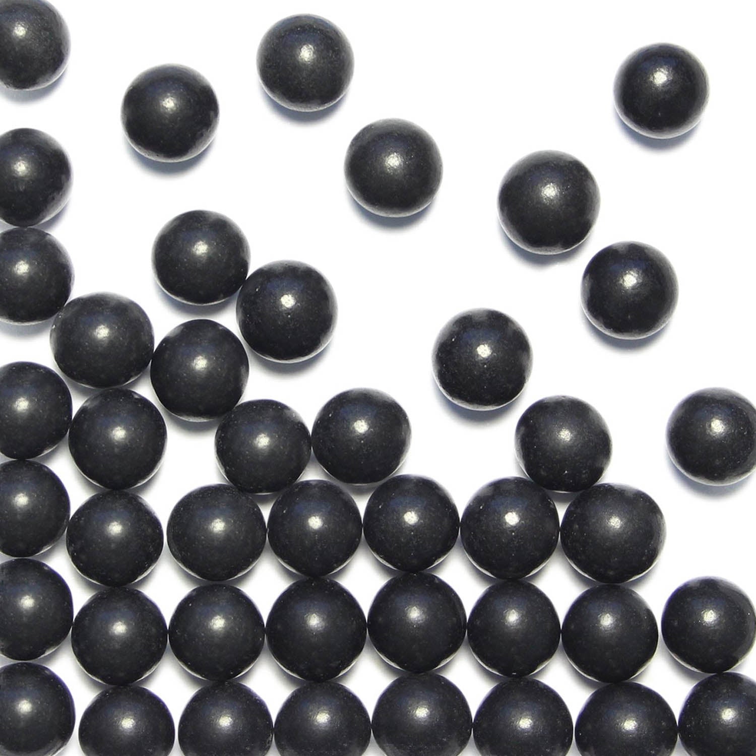 Pearly Black Sugar Pearls 5-6mm - 1 Pound - edible black sugar pearl  sprinkles, edible pearls, metallic black