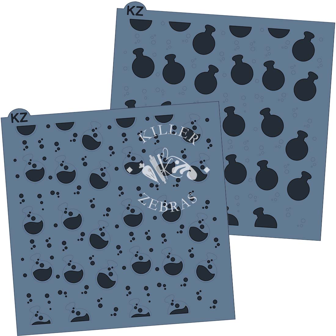 5.5 x 5.5 Stencil Witch&#39;s Brew 2 Part Stencil