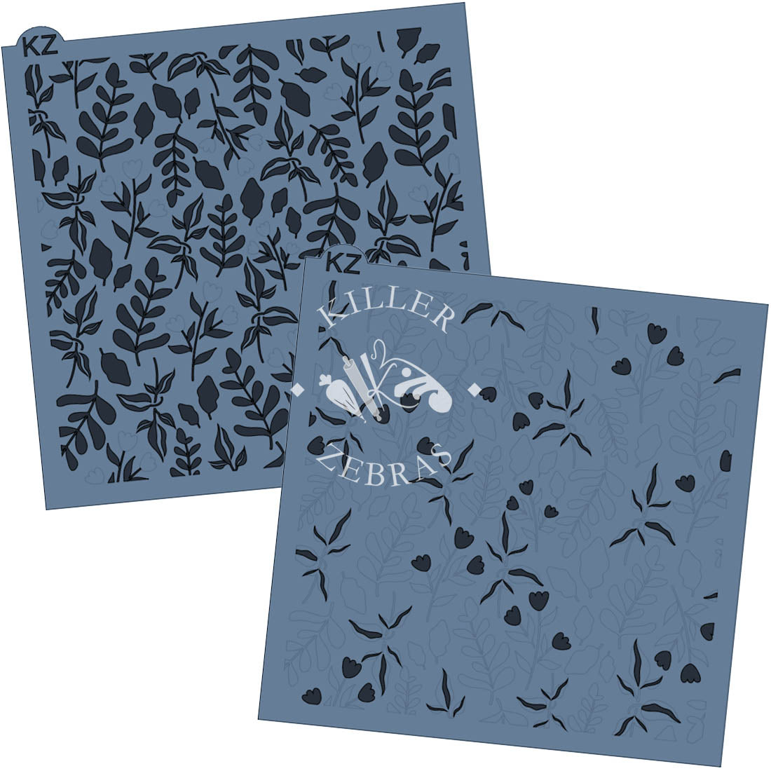 Princess Philodendron 2 Part Stencil Killer Zebras