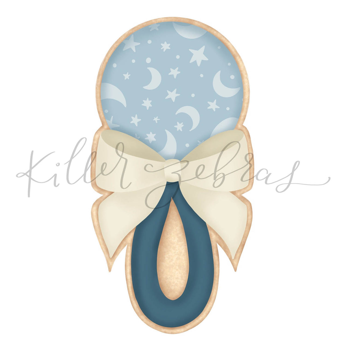 Cookie Cutters Rattle with Bow Cutter/Stencil