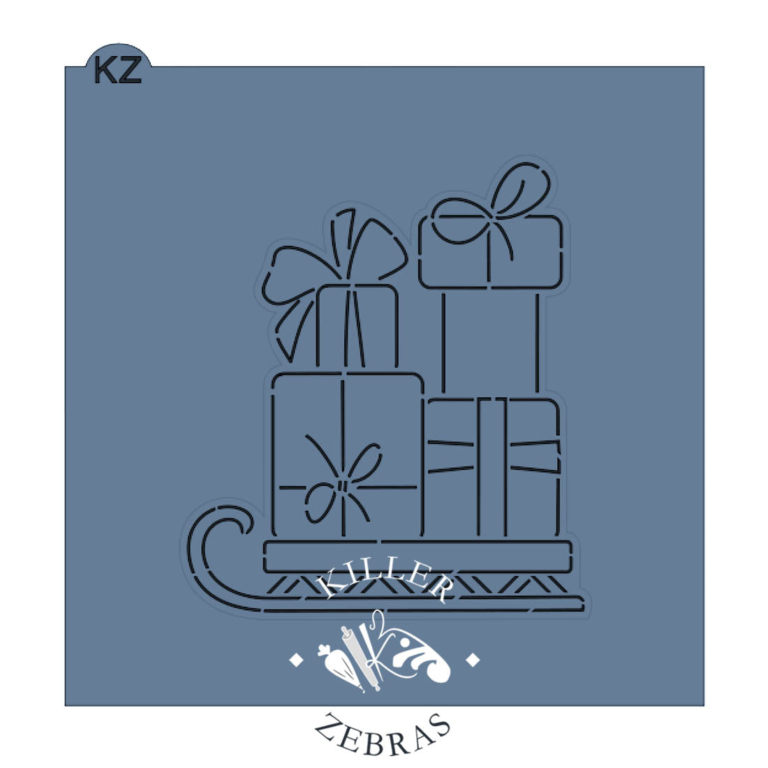 Cookie Cutters Sled with Presents Cutter/Stencil