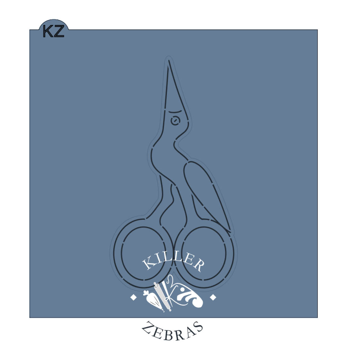 Stork Scissors Cutter/Stencil