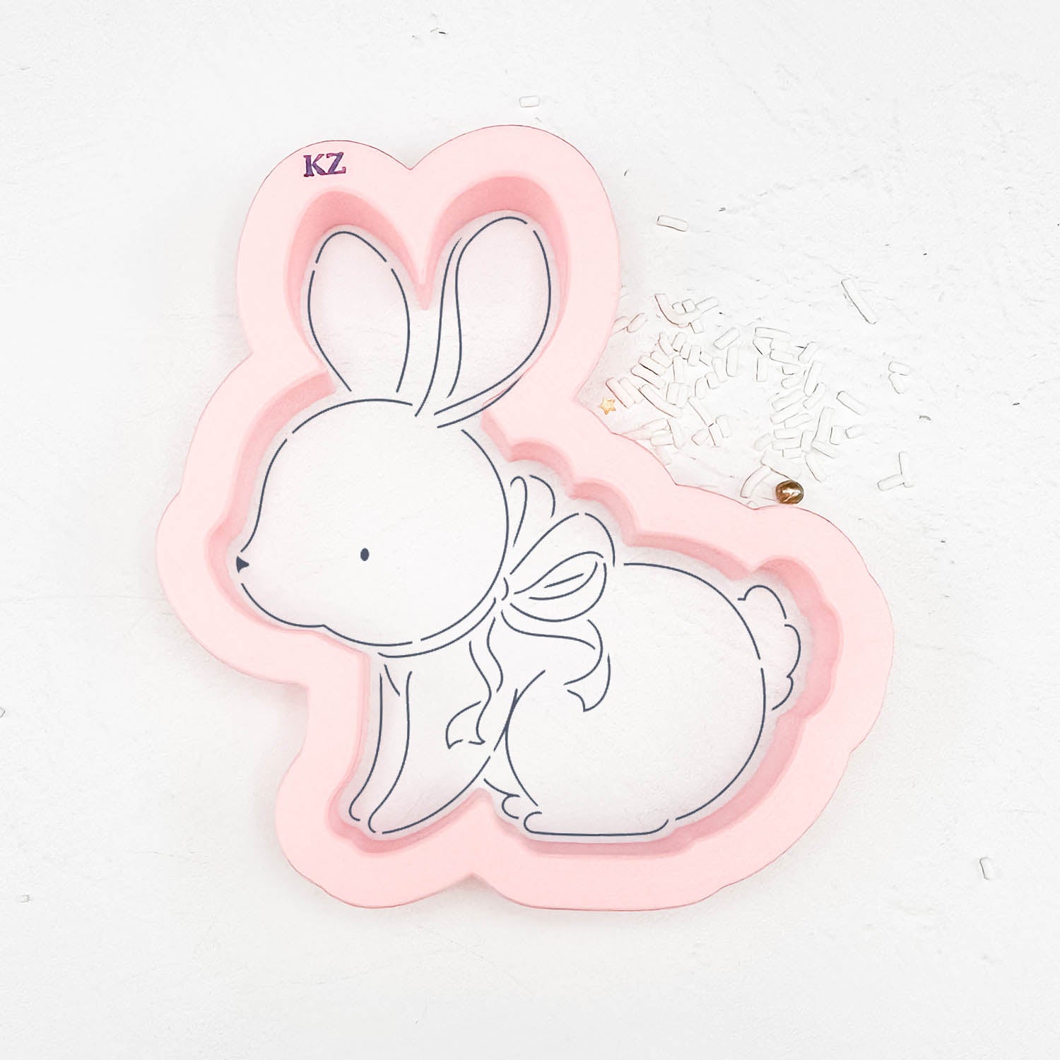 Sweet Bunny Style 2 Cutter/Stencil