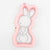 Sweet Bunny Style 3 Cutter/Stencil