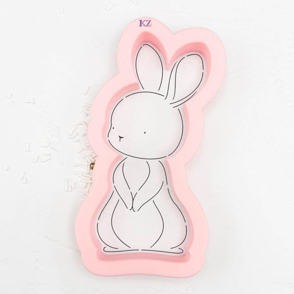 Sweet Bunny (Style 3) Cookie Cutter & Stencil Set | Cookie