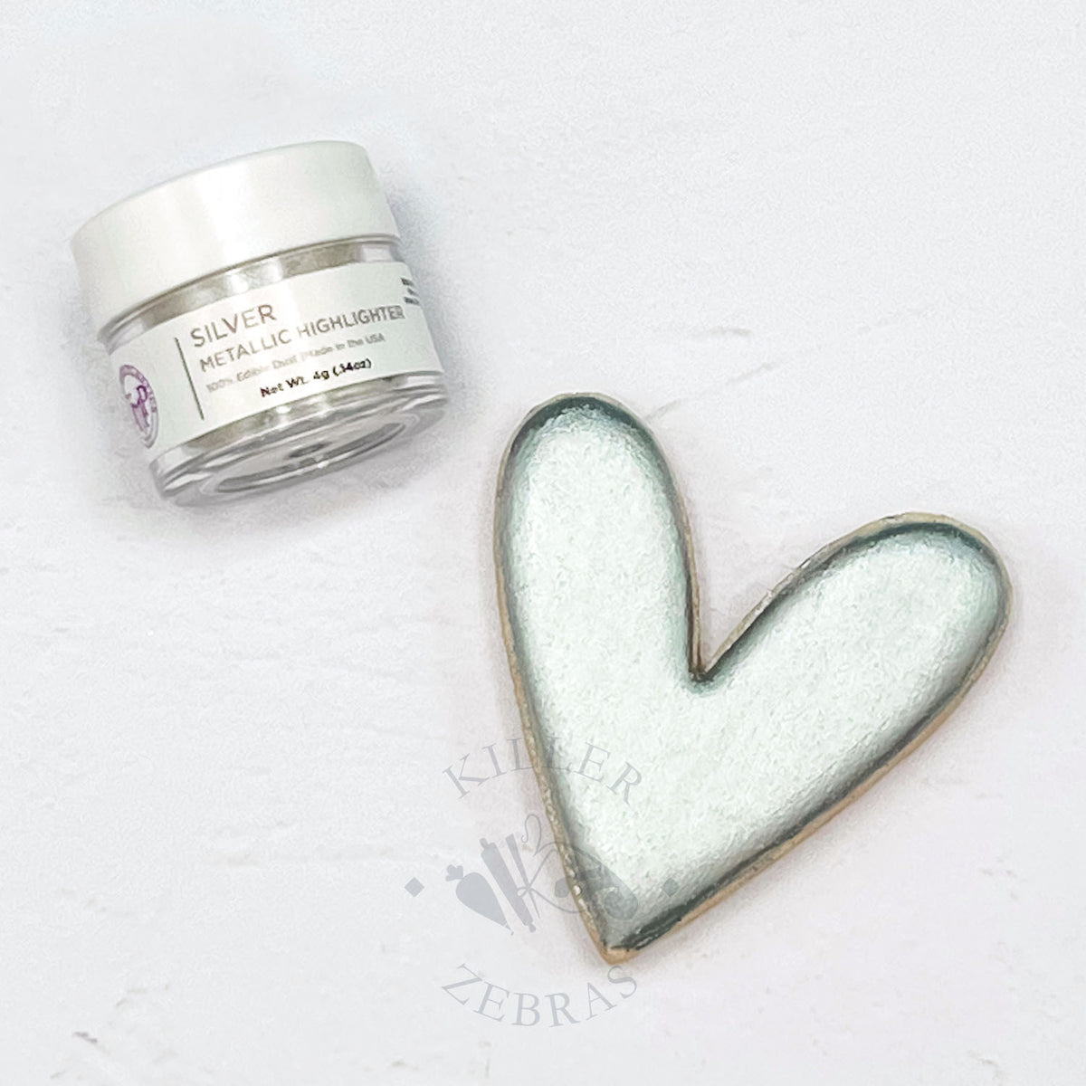 Metallic Highlighter SILVER Edible Metallic Highlighter