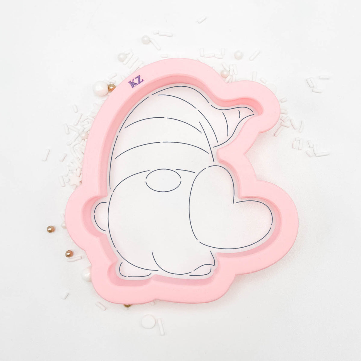 Cookie Cutters Valentine Gnome (Style 1) Cutter/Stencil