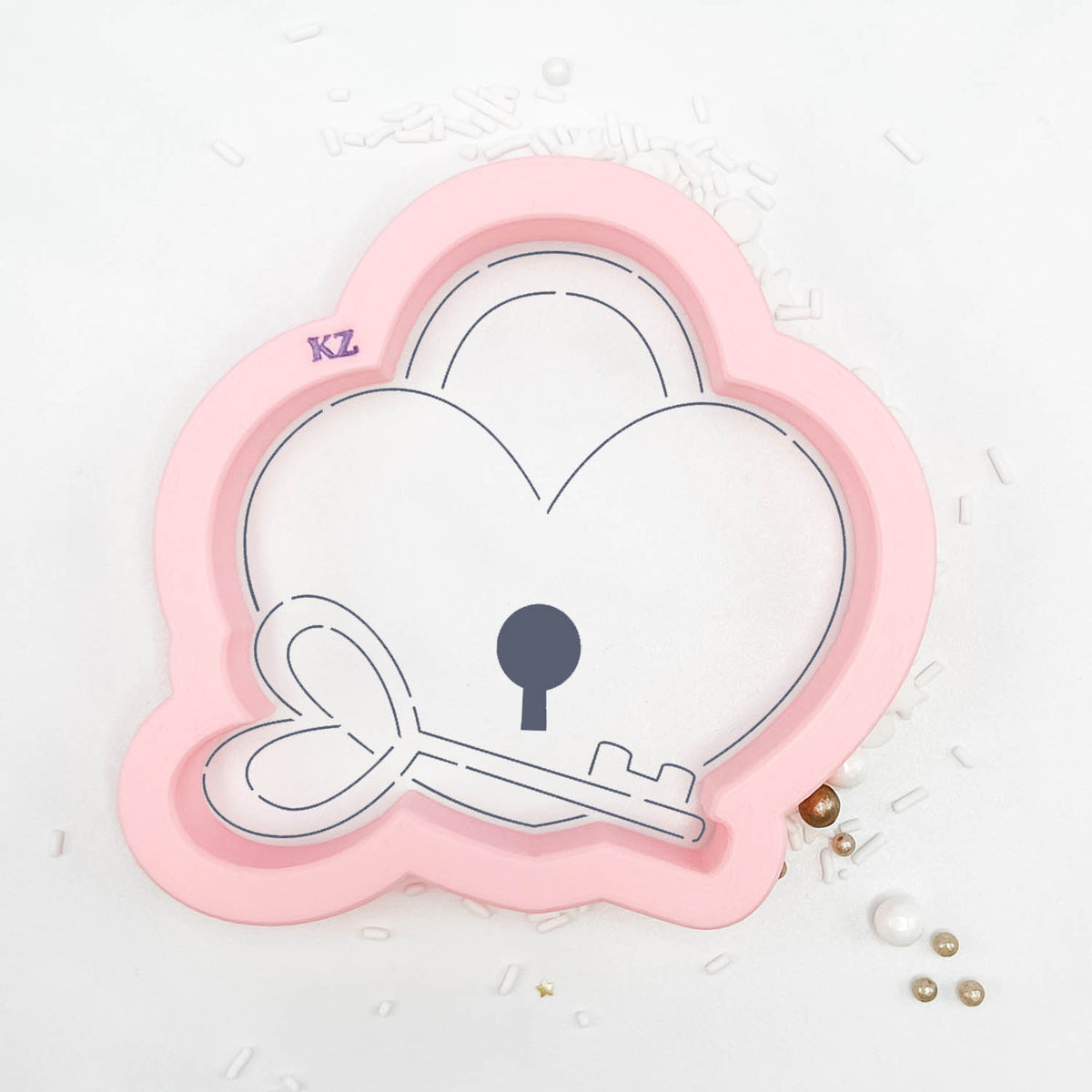 Cookie Cutters Valentine Lock &amp; Key Cutter/Stencil