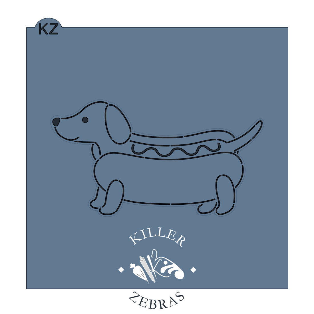 Cookie Cutters Wiener Dog Cutter/Stencil