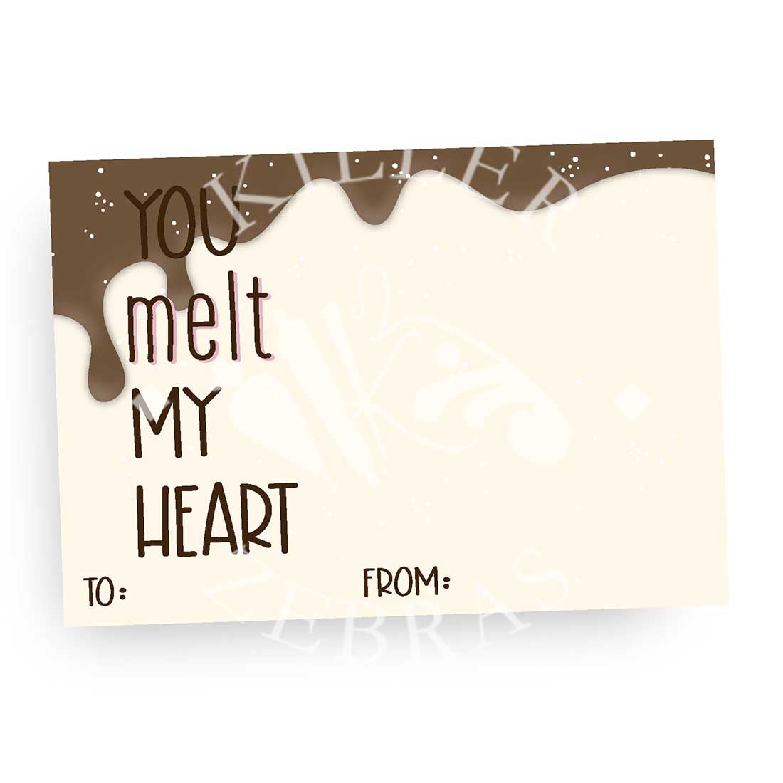 Digital Download You Melt My Heart Printable Card - Digital Download