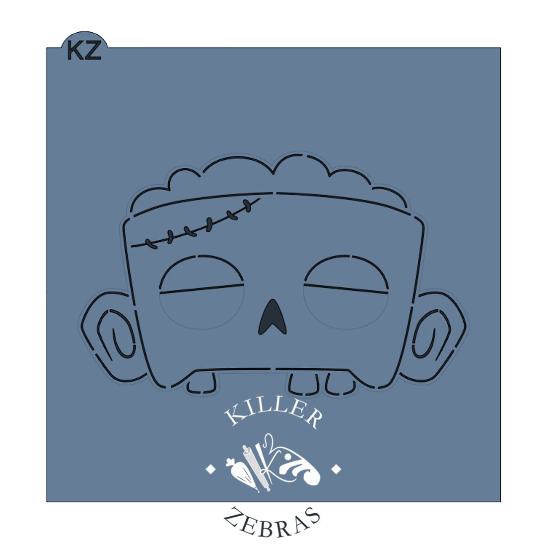 Zombie Mask Cutter/Stencil Killer Zebras