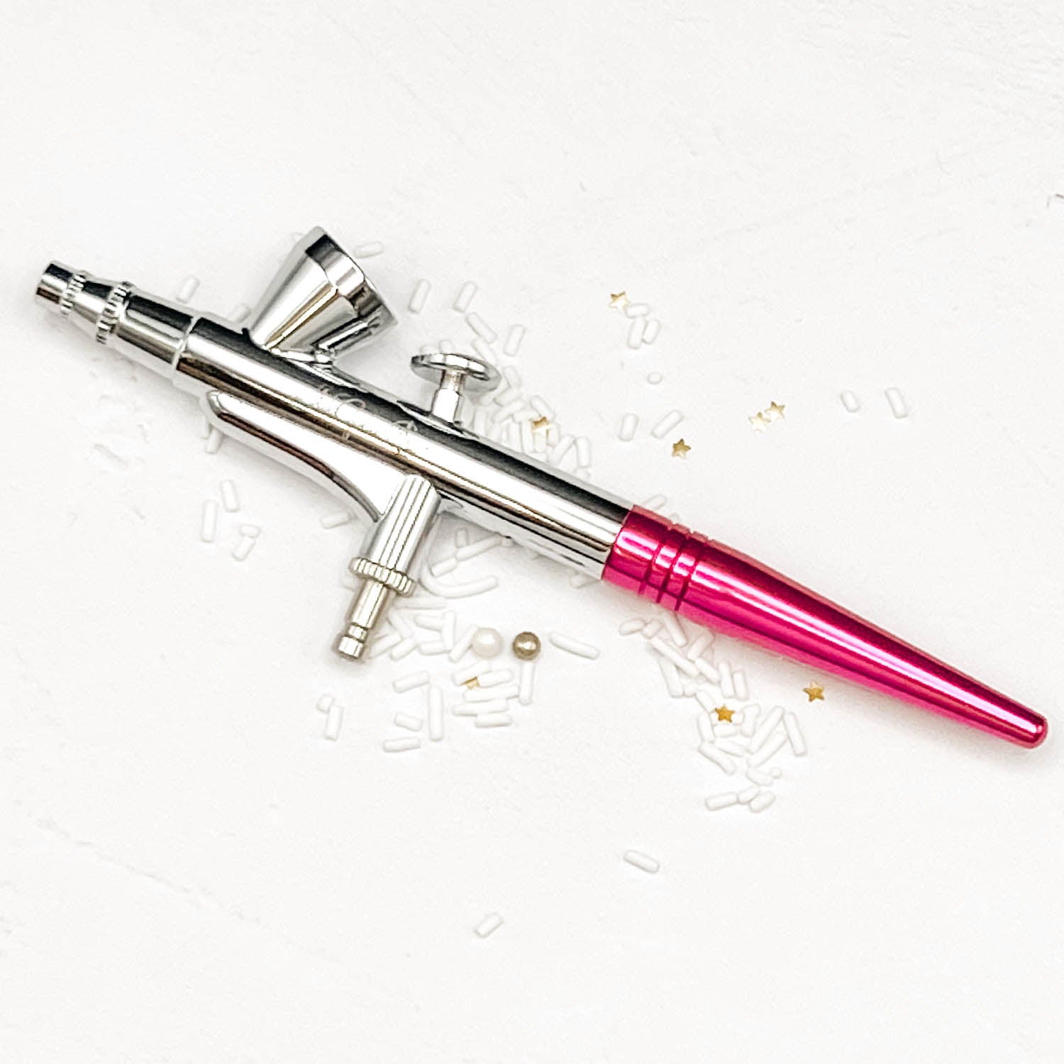 Airbrush Gun .5mm Nozzle Pink Tail