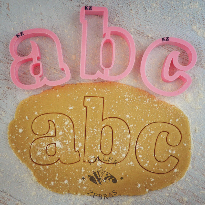 Lowercase Alphabet Cutters | Killer Zebras