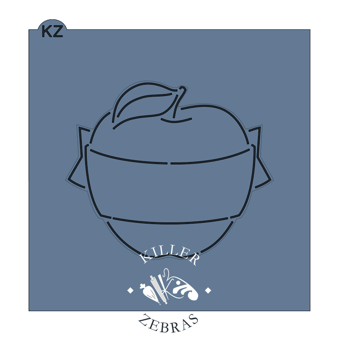 Cookie Cutters Apple With Banner Cutter/Stencil