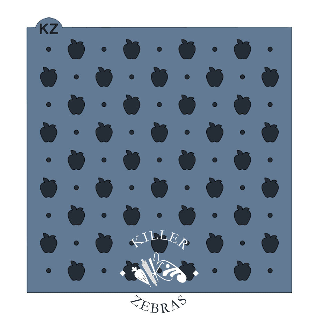 Apples and Dots Stencil
