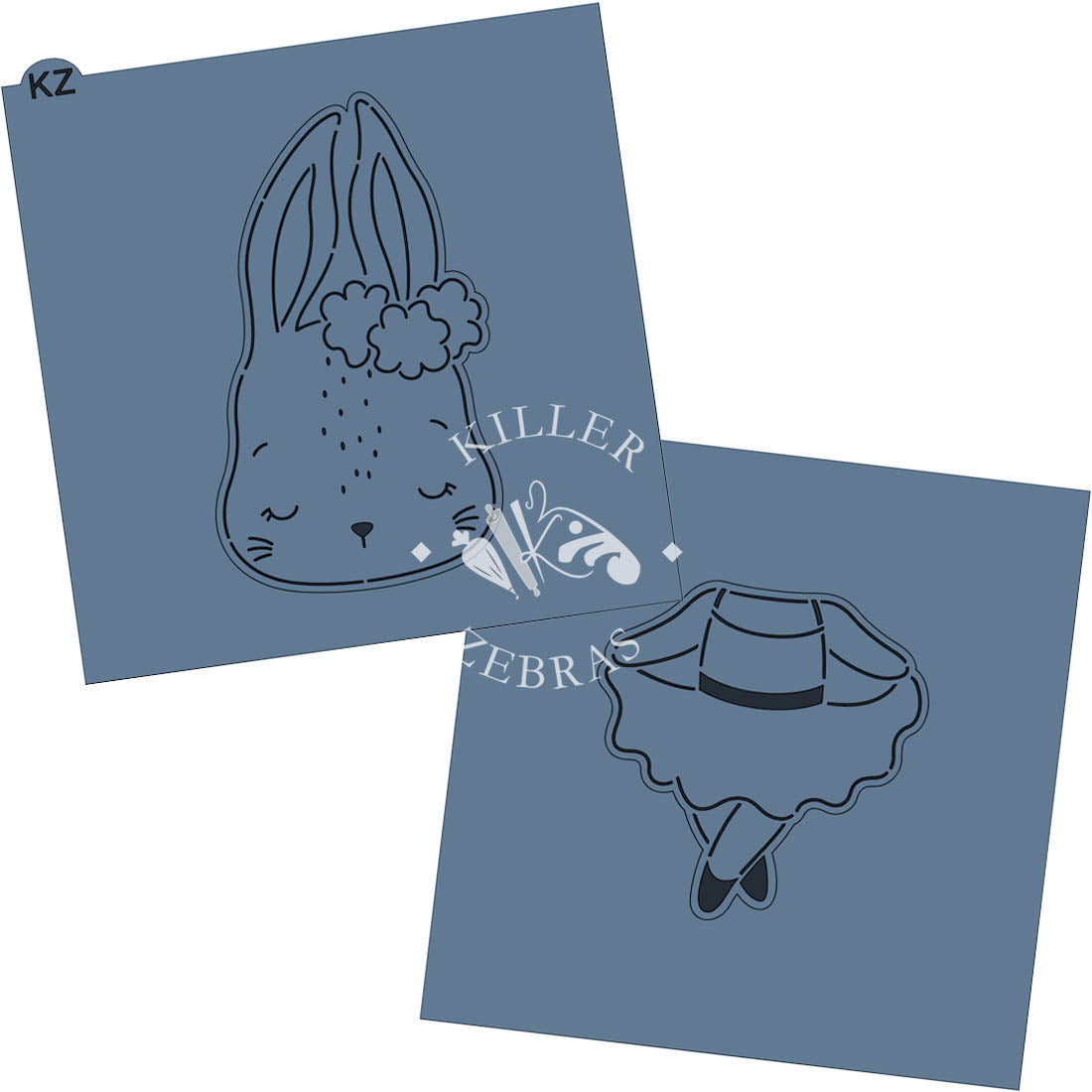 Cuticuter Emporte-pièce Ballerine Pour Enfant - Moule à Biscuit Bleu 8 X 7 X 1.5 Cm